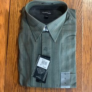 NWT Studio Bill Blass Shirt, size L 16-16 1/2, Long Sleeve